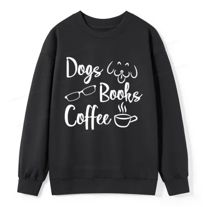 Pagewings Dogs Books Coffee Unisex Classic Sweatshirt