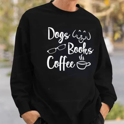 Pagewings Dogs Books Coffee Unisex Classic Sweatshirt