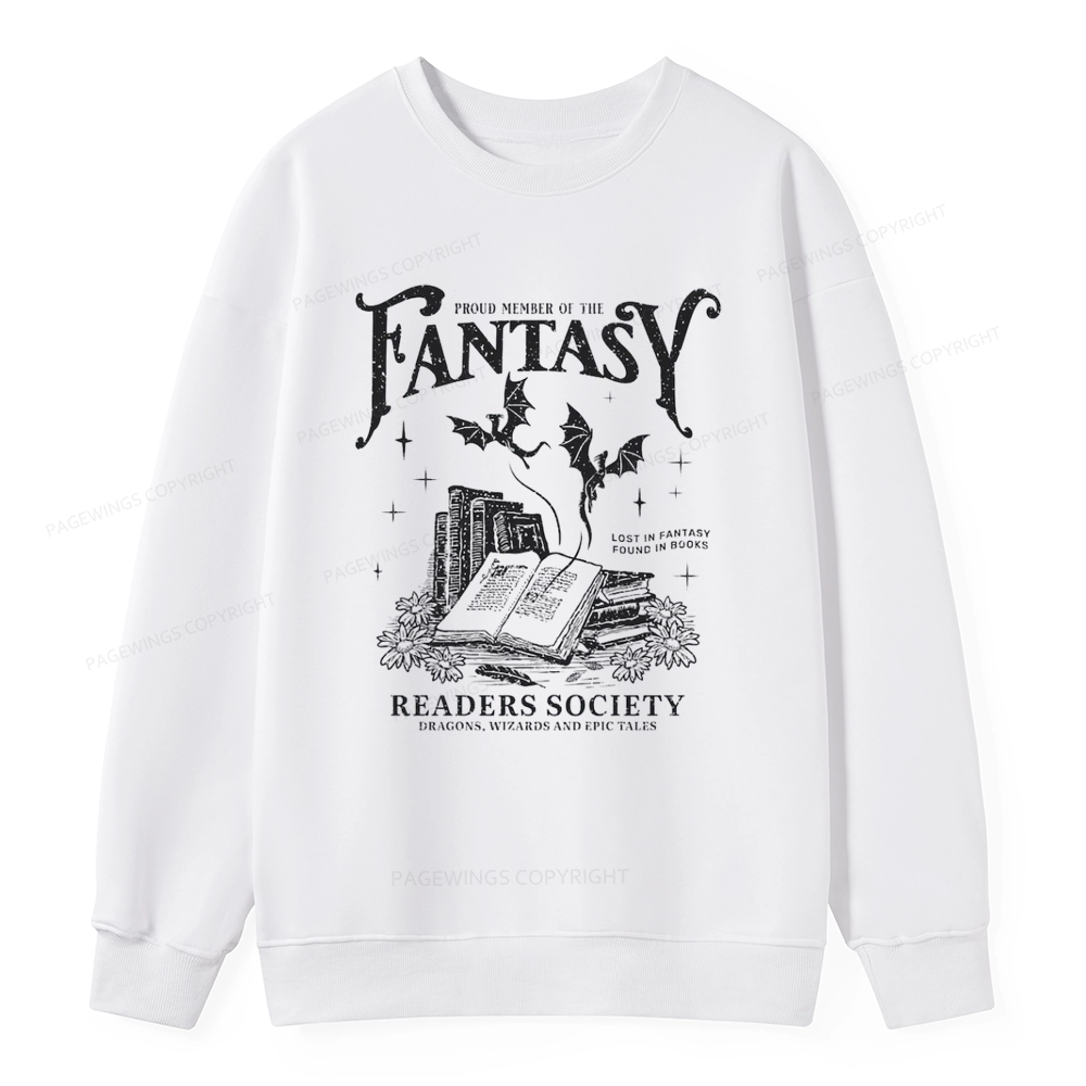Pagewings Fantasy Readers Society Unisex Classic Sweatshirt