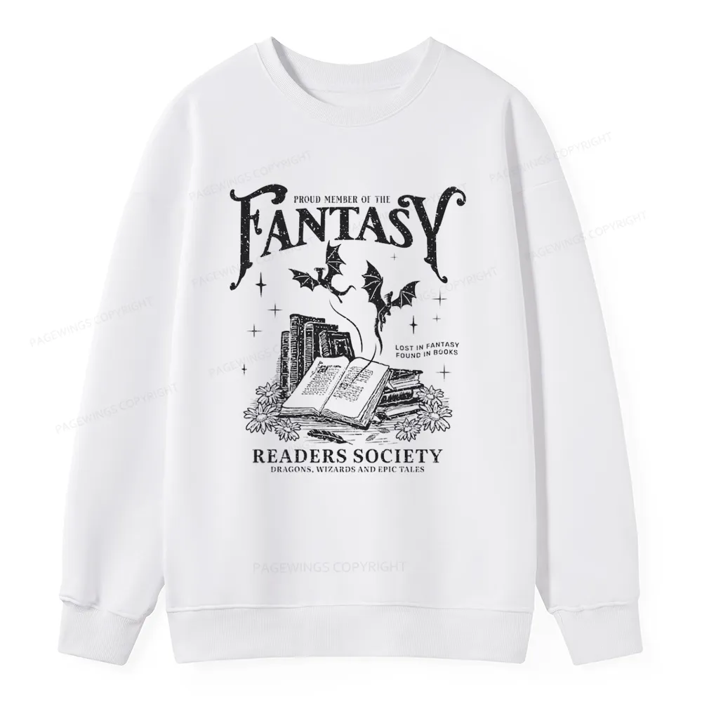 Pagewings Fantasy Readers Society Unisex Classic Sweatshirt