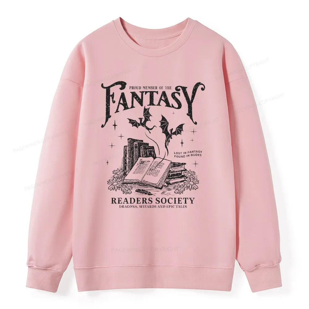 Pagewings Fantasy Readers Society Unisex Classic Sweatshirt