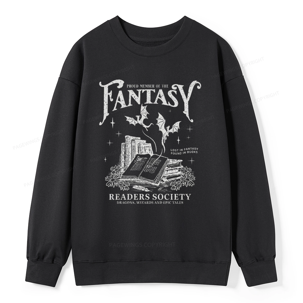 Pagewings Fantasy Readers Society Unisex Classic Sweatshirt