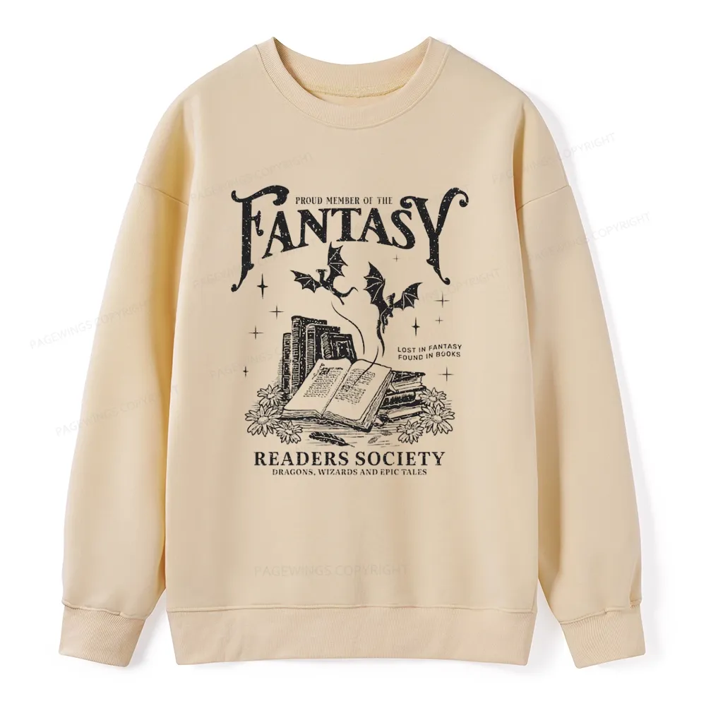 Pagewings Fantasy Readers Society Unisex Classic Sweatshirt