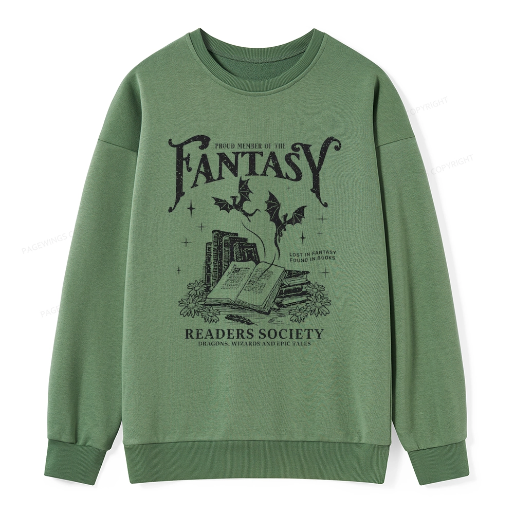 Pagewings Fantasy Readers Society Unisex Classic Sweatshirt