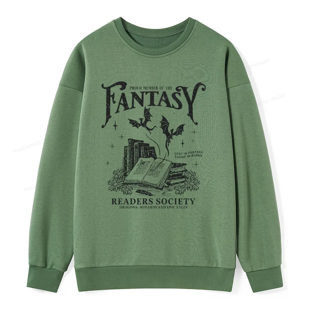 Pagewings Fantasy Readers Society Unisex Classic Sweatshirt