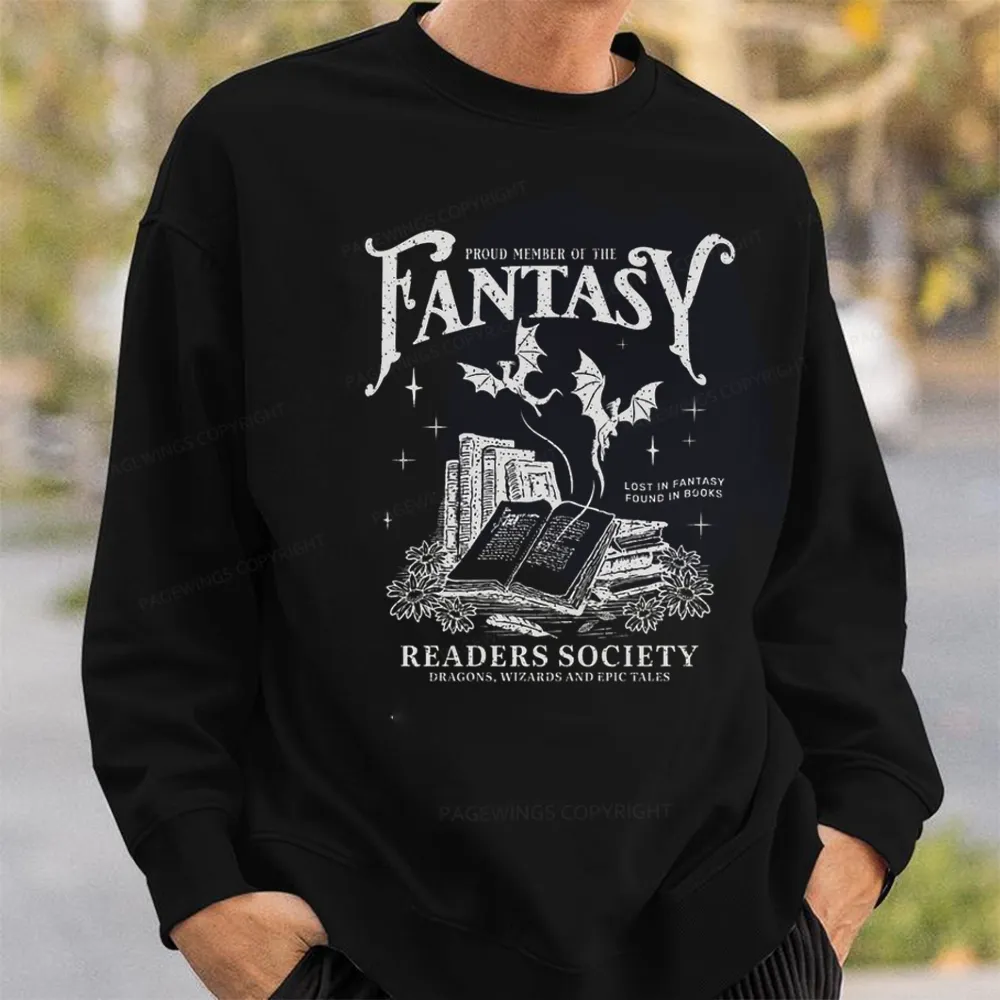 Pagewings Fantasy Readers Society Unisex Classic Sweatshirt