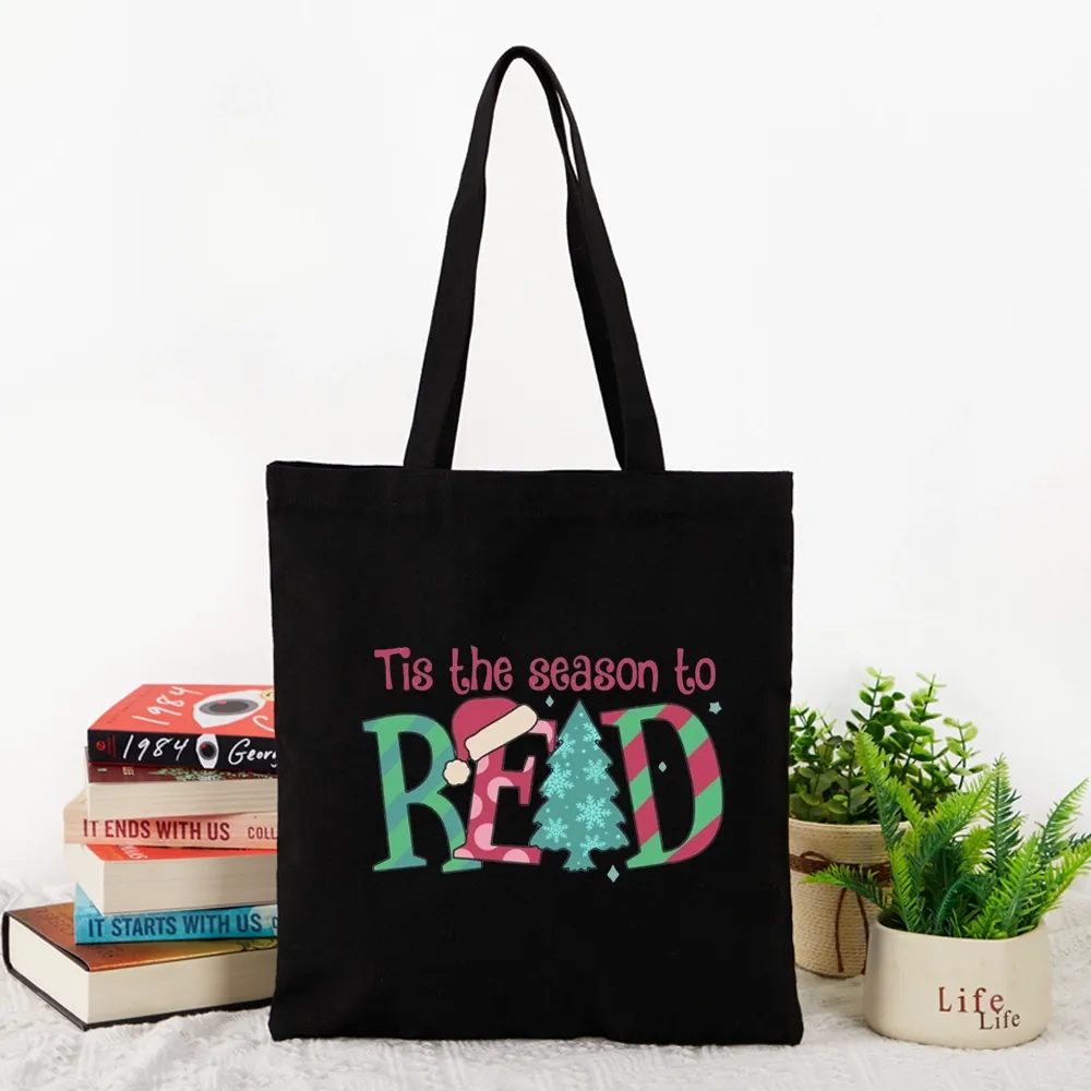 Pagewings Christmas Reading Tote Bag