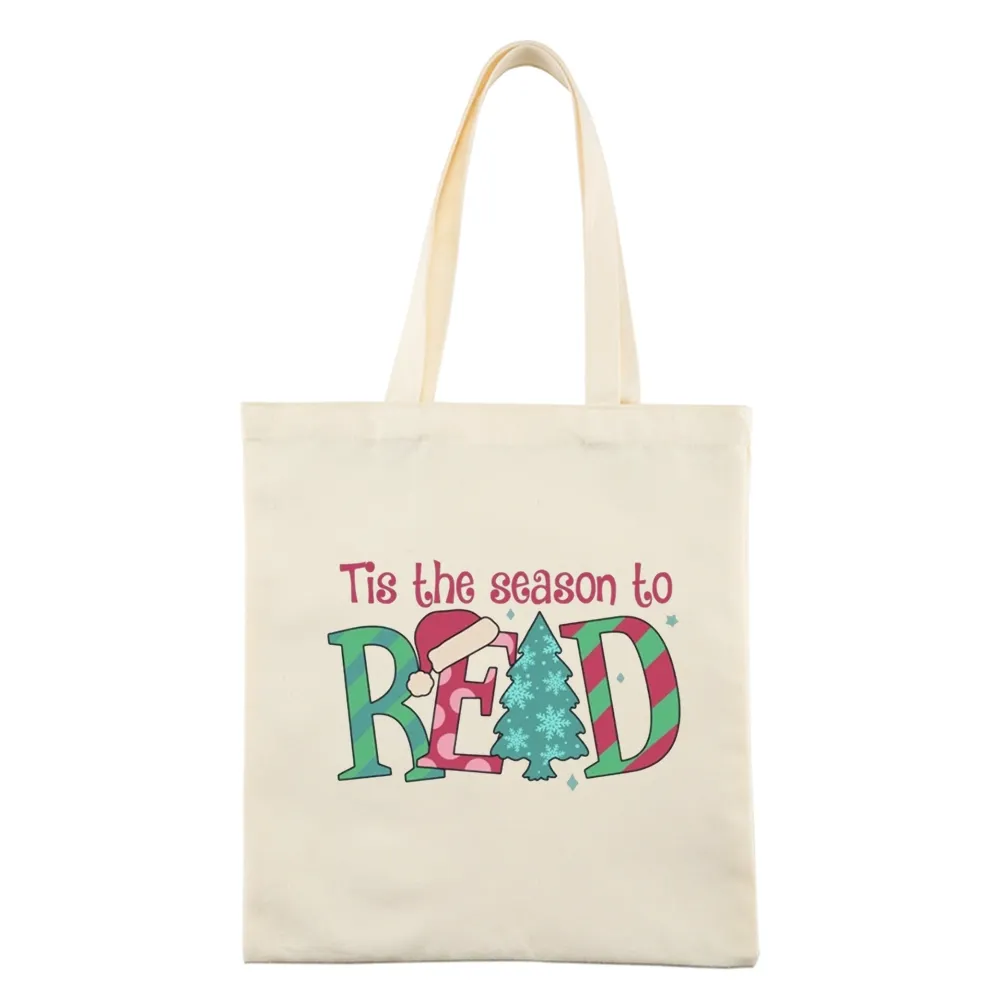 Pagewings Christmas Reading Tote Bag
