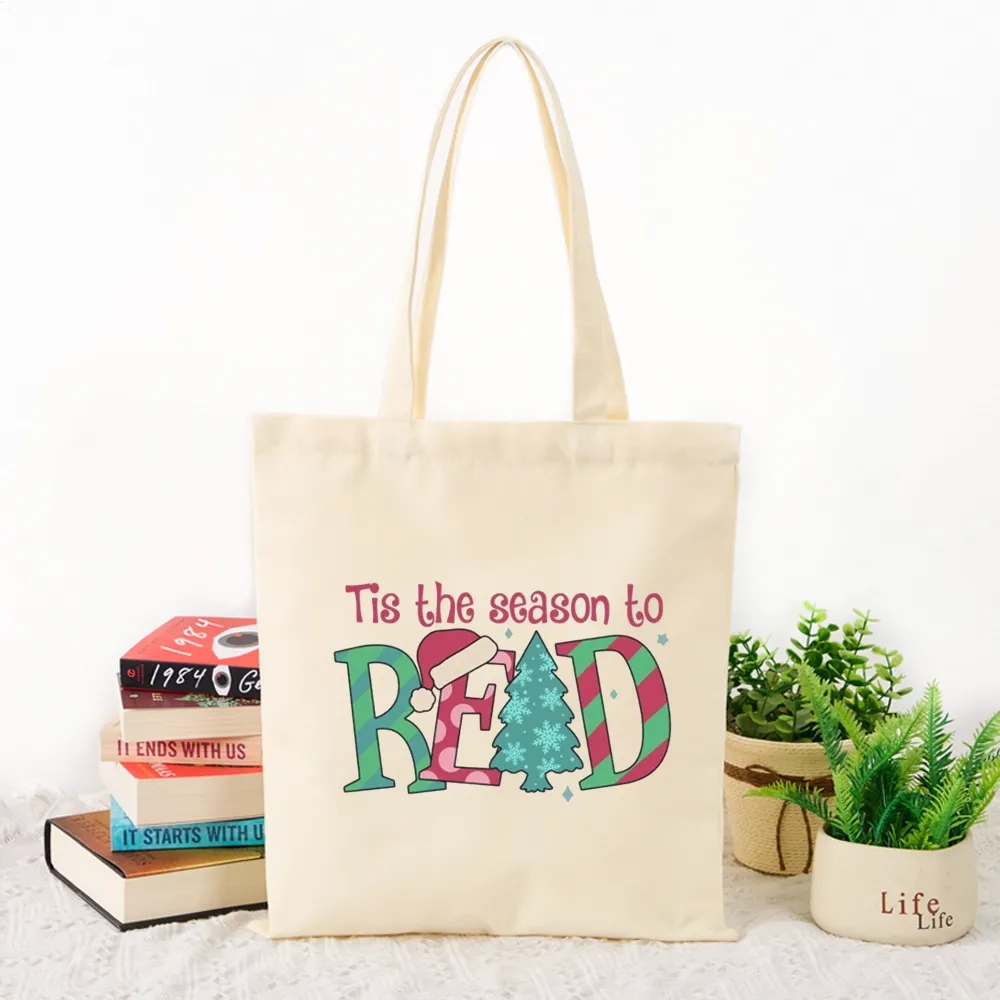 Pagewings Christmas Reading Tote Bag
