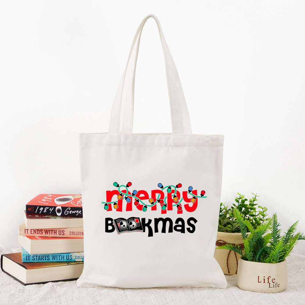 Pagewings Christmas Book Tote Bag