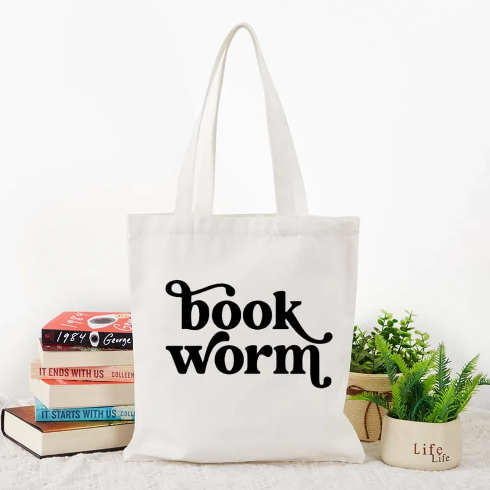 Pagewings Book Worm Tote Bag