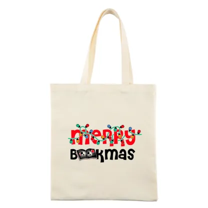 Pagewings Christmas Book Tote Bag