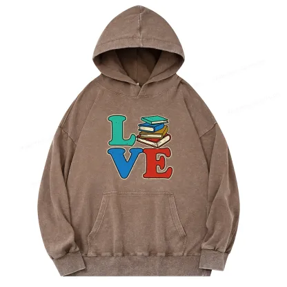 Pagewings Book Lovers Unisex Washed Hoodie