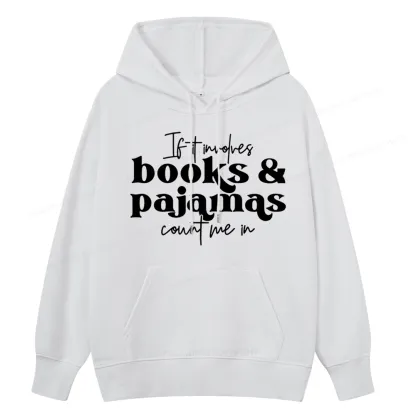 Pagewings Involves Books And Pajamas Count Me Unisex Classic Hoodie