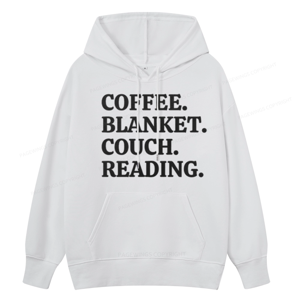 Pagewings Coffee Blanket Couch Reading Unisex Classic Hoodie