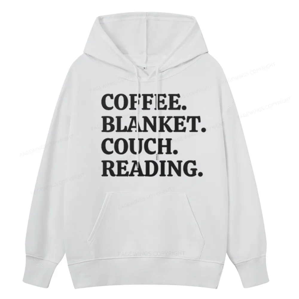 Pagewings Coffee Blanket Couch Reading Unisex Classic Hoodie