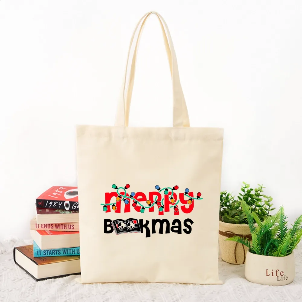 Pagewings Christmas Book Tote Bag