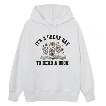 Pagewings It's Great Day to Read a Book Unisex Classic Hoodie