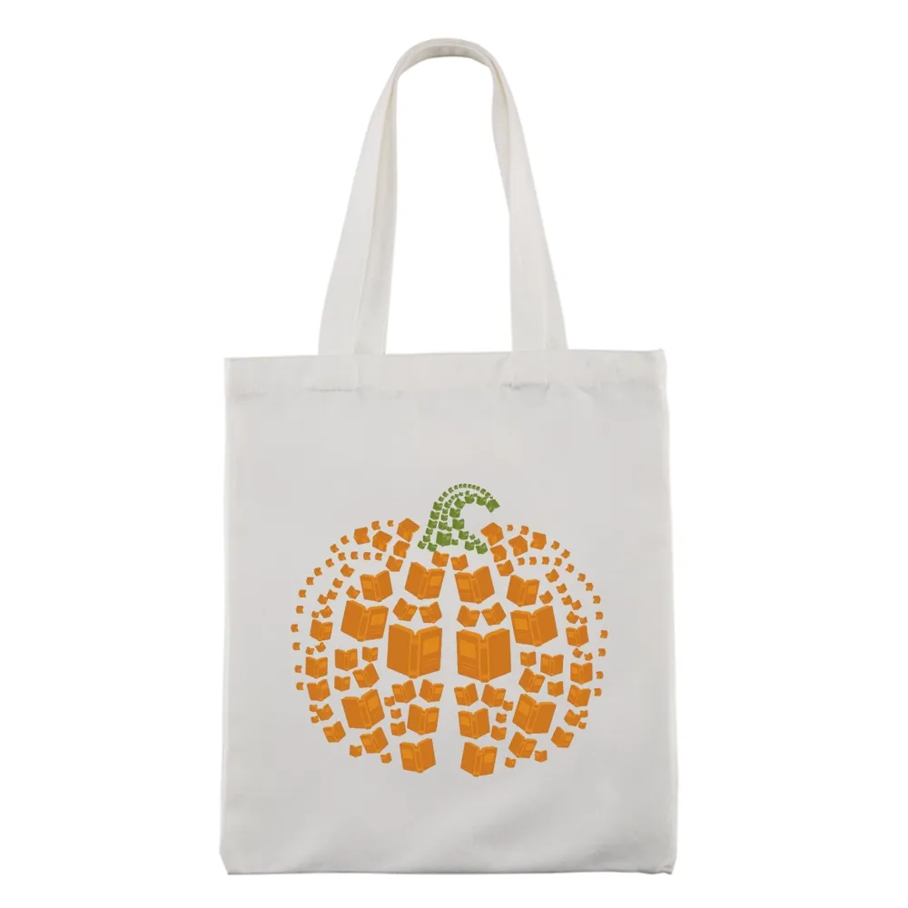Pagewings Thanksgiving Book Pumpkin Tote Bag