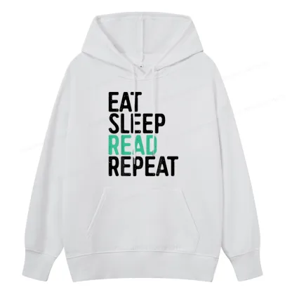Pagewings Eat Sleep Read Repeat Unisex Classic Hoodie