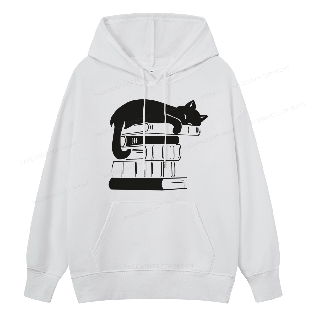 Pagewings Books And Cats Unisex Classic Hoodie
