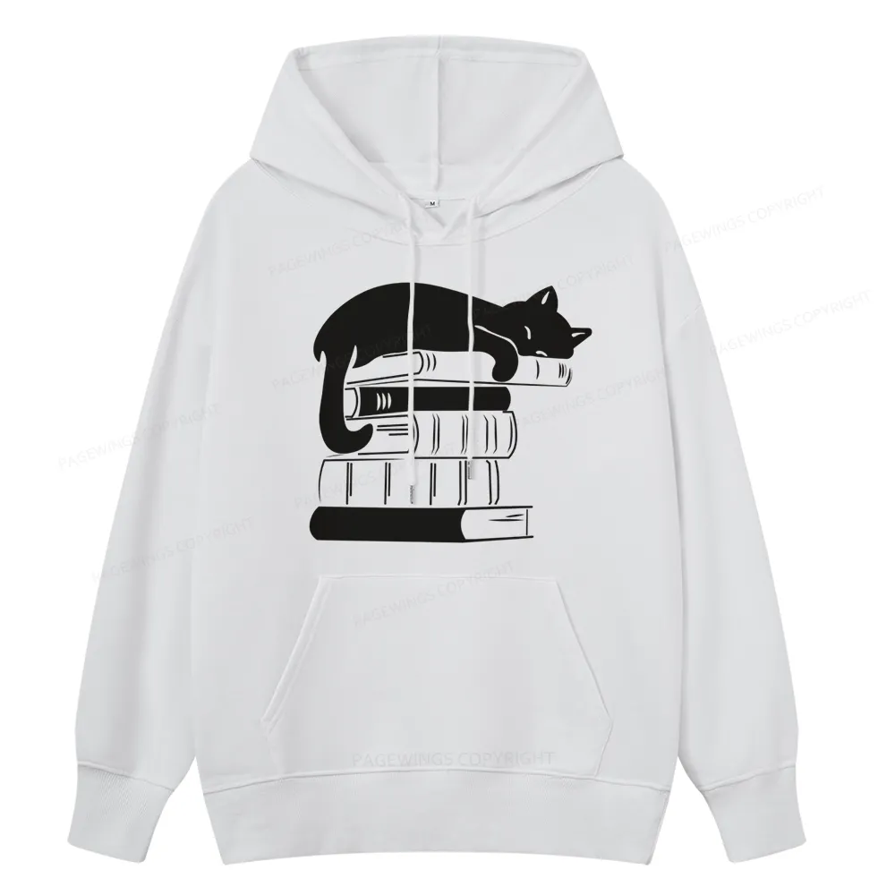 Pagewings Books And Cats Unisex Classic Hoodie
