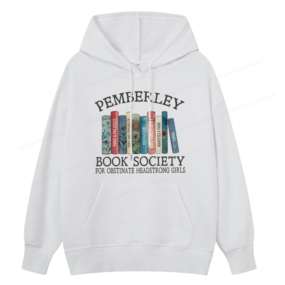 Pagewings Pemberley Book Society Unisex Classic Hoodie
