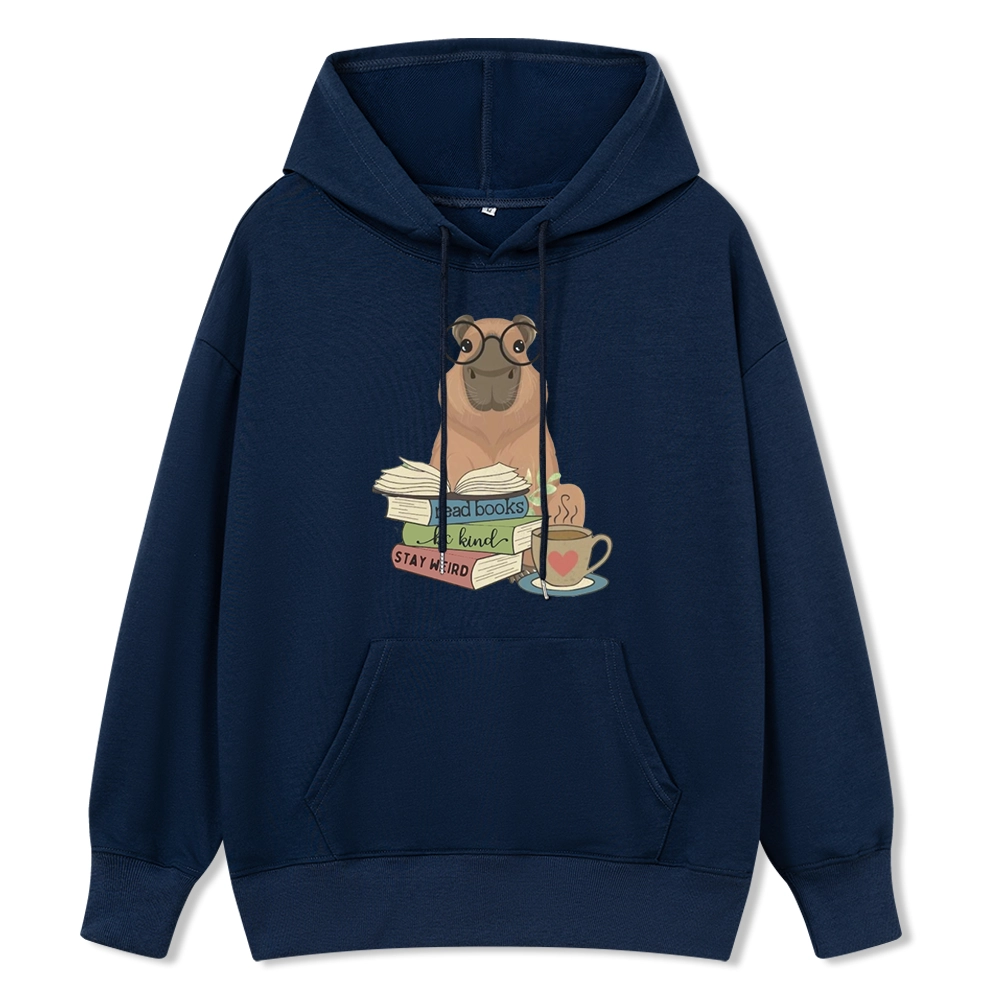 Pagewings Capybara Reading Unisex Classic Hoodie