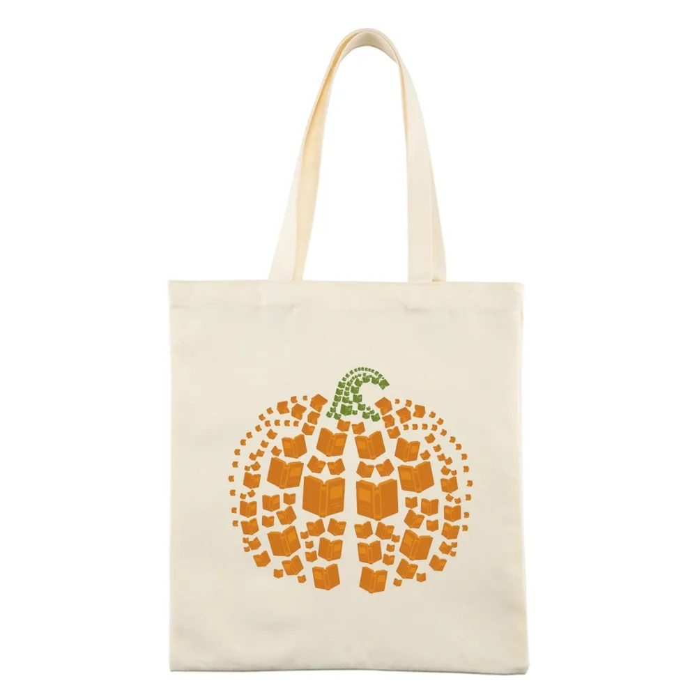 Pagewings Thanksgiving Book Pumpkin Tote Bag