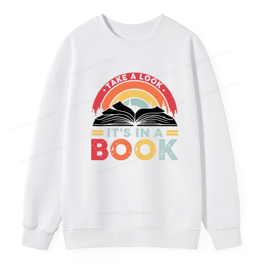 Pagewings Take A Look It's In A Book Unisex Classic Sweatshirt