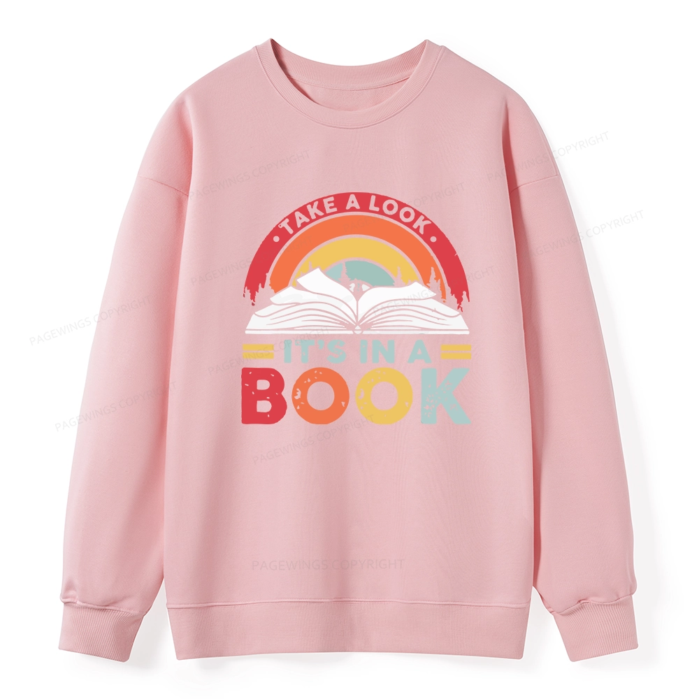 Pagewings Take A Look It's In A Book Unisex Classic Sweatshirt