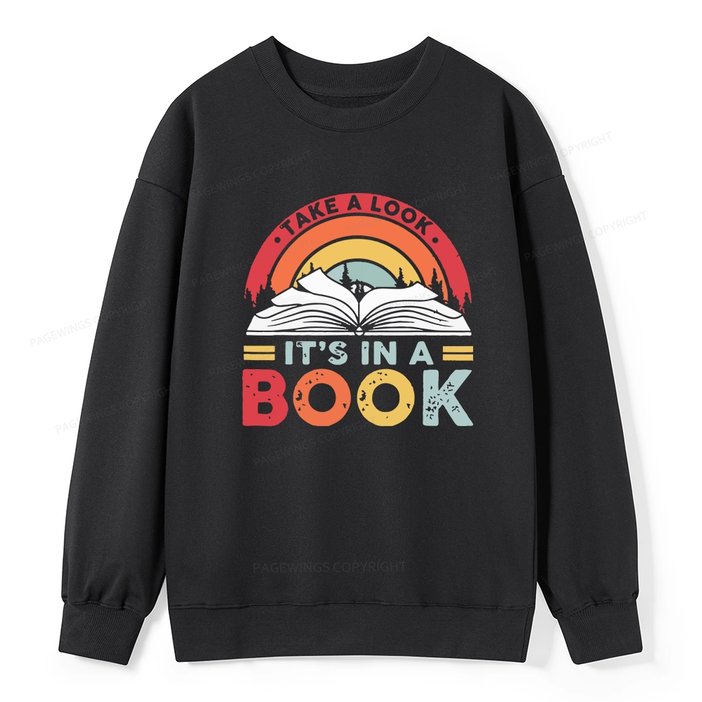 Pagewings Take A Look It's In A Book Unisex Classic Sweatshirt