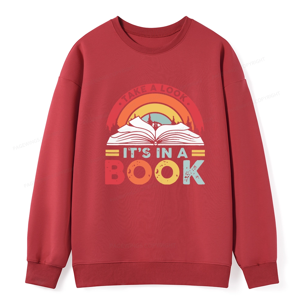 Pagewings Take A Look It's In A Book Unisex Classic Sweatshirt
