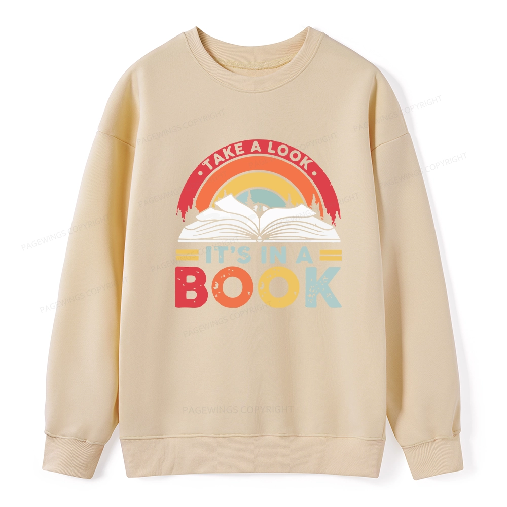 Pagewings Take A Look It's In A Book Unisex Classic Sweatshirt