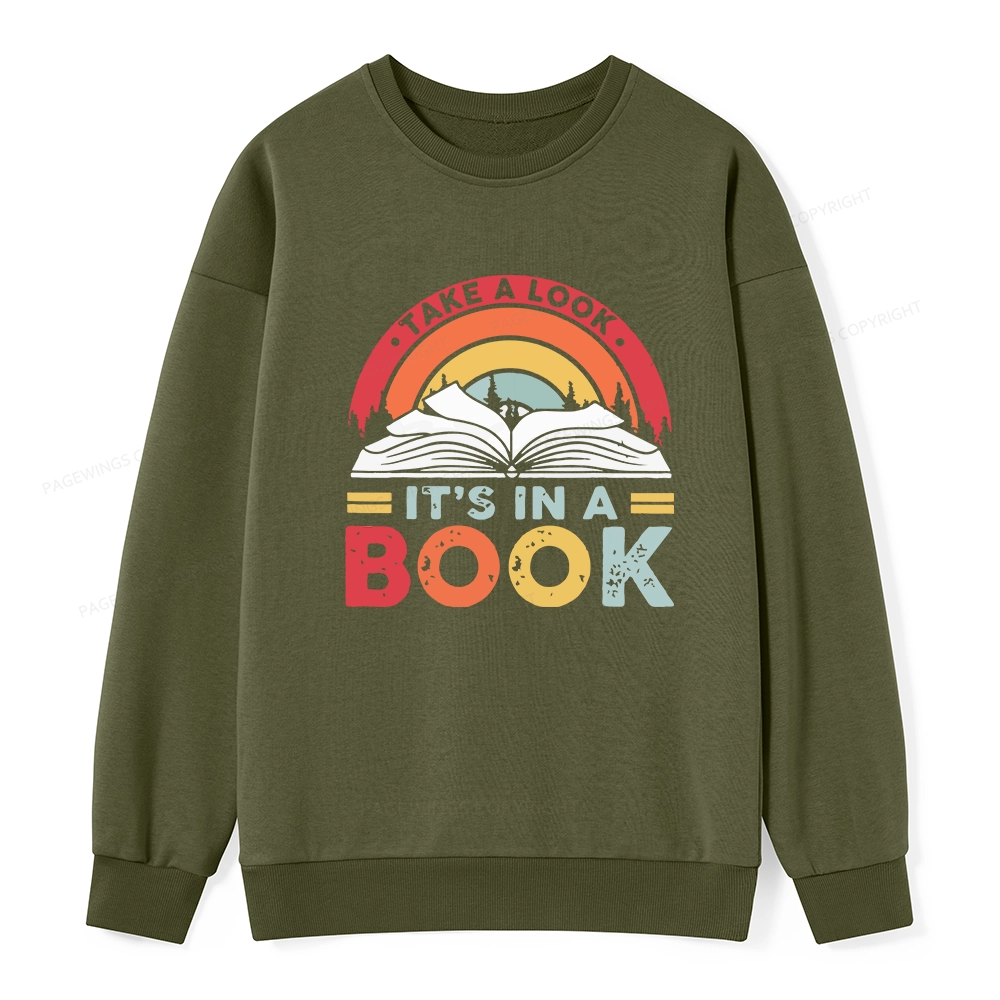 Pagewings Take A Look It's In A Book Unisex Classic Sweatshirt