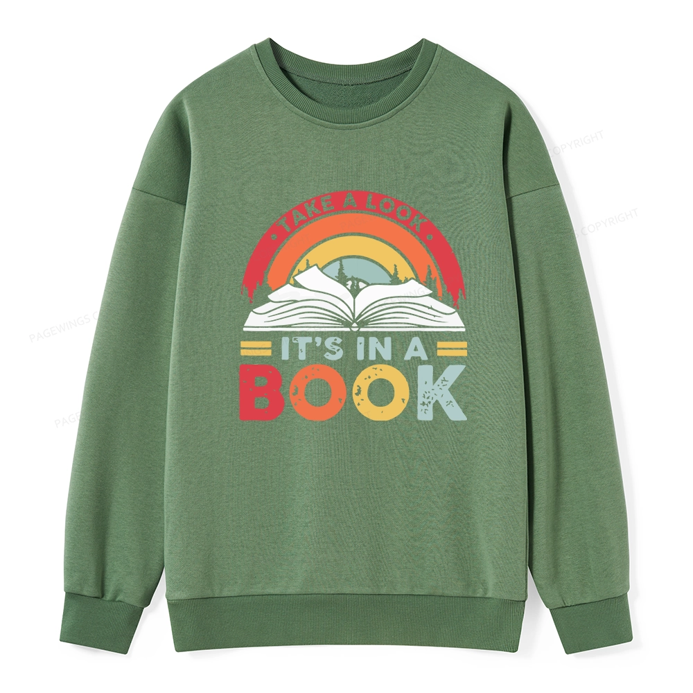 Pagewings Take A Look It's In A Book Unisex Classic Sweatshirt
