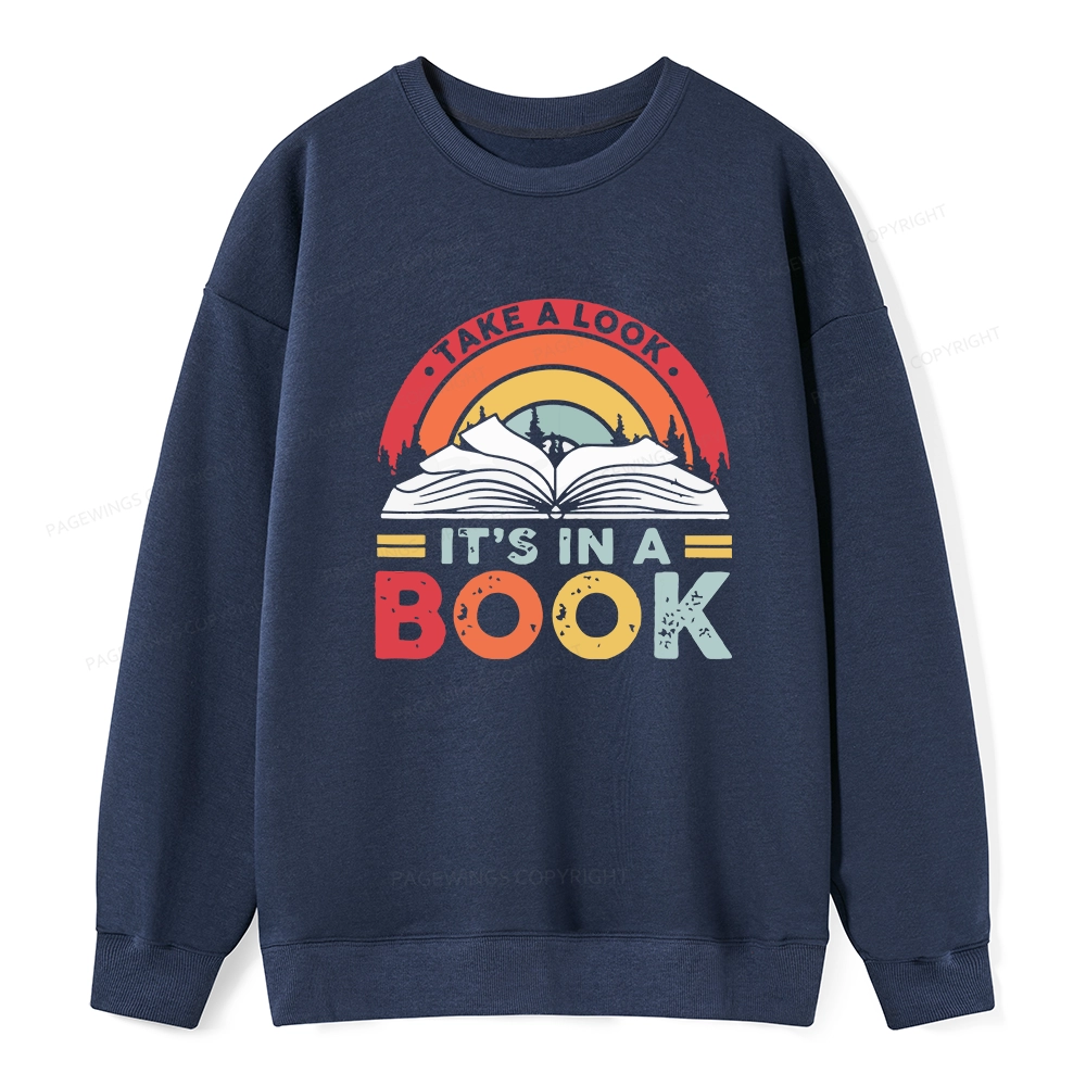 Pagewings Take A Look It's In A Book Unisex Classic Sweatshirt