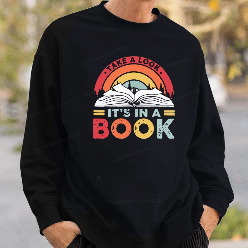 Pagewings Take A Look It's In A Book Unisex Classic Sweatshirt