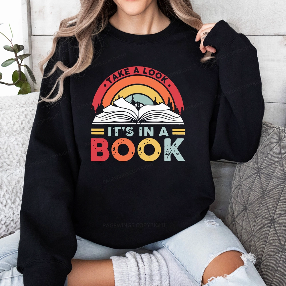 Pagewings Take A Look It's In A Book Unisex Classic Sweatshirt