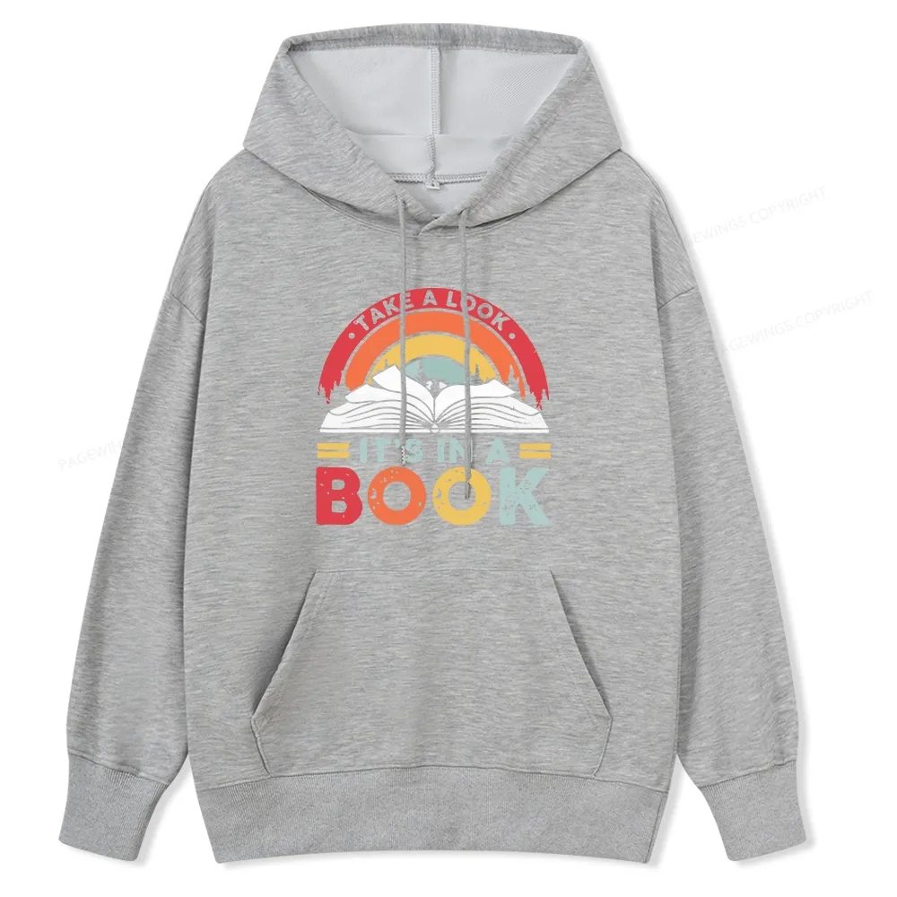 Pagewings Take A Look It's In A Book Unisex Classic Hoodie