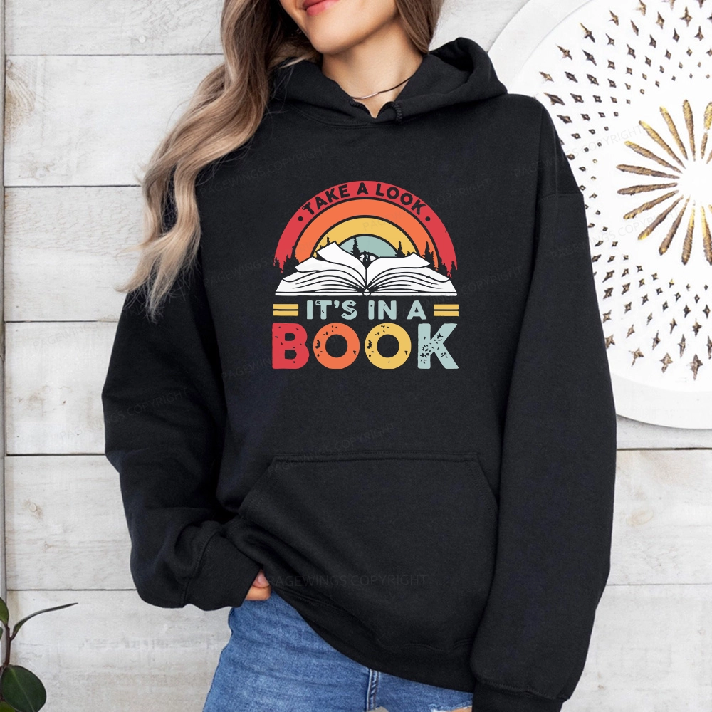 Pagewings Take A Look It's In A Book Unisex Classic Hoodie