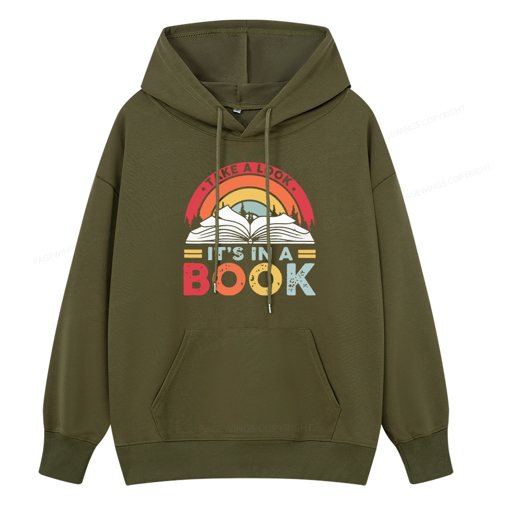 Pagewings Take A Look It's In A Book Unisex Classic Hoodie