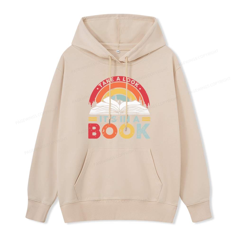 Pagewings Take A Look It's In A Book Unisex Classic Hoodie