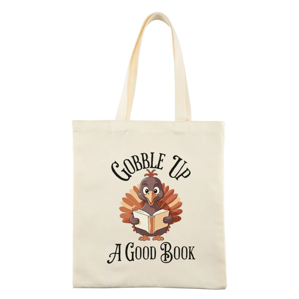 Pagewings Thanksgiving A Good Book Tote Bag