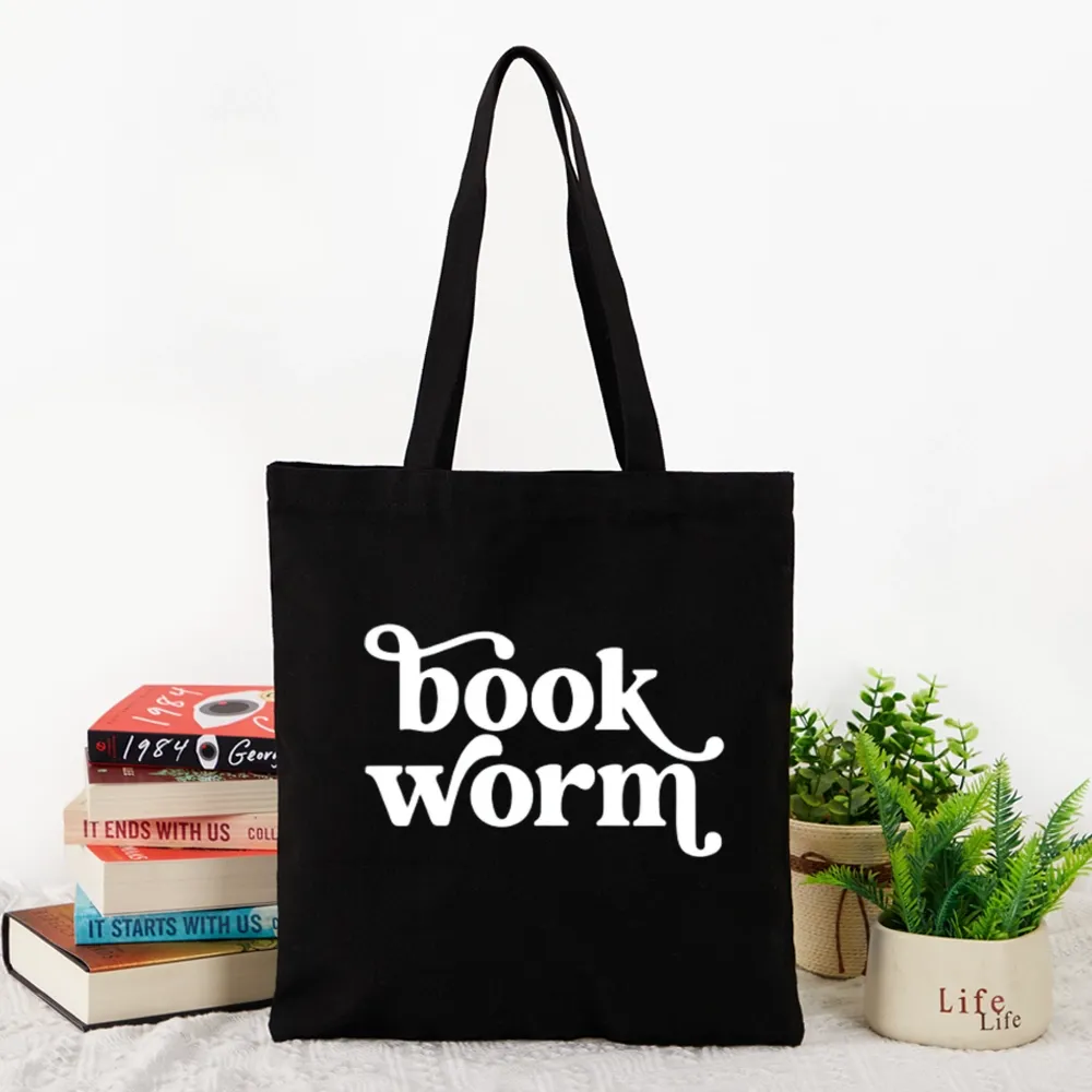 Pagewings Book Worm Tote Bag
