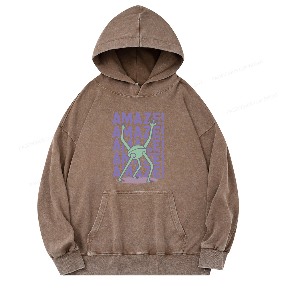Pagewings Rocky Amaze Unisex Washed Hoodie