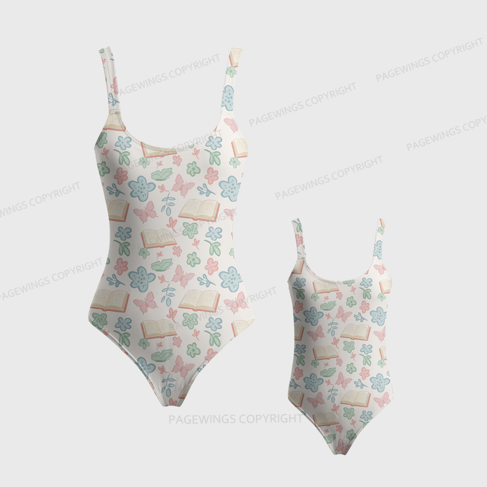 Pagewings Read More Books One-Piece Swimsuit 