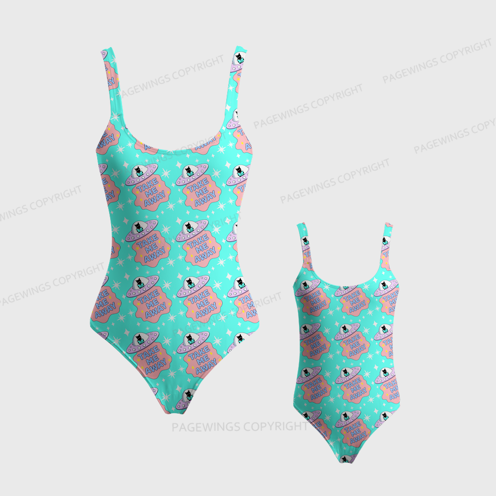 Pagewings Take Me Away One-Piece Swimsuit 