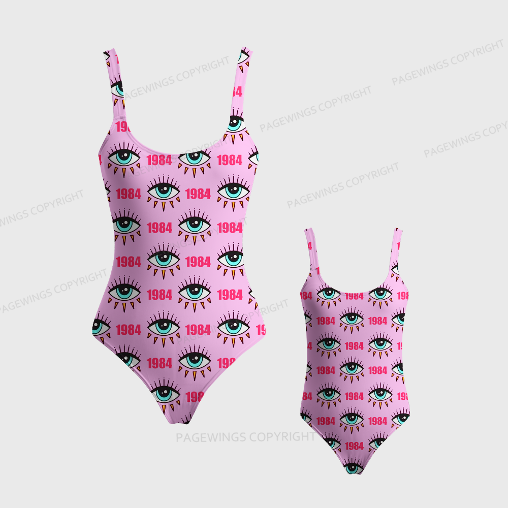 Pagewings Make Orwell Fiction Again One-Piece Swimsuit 