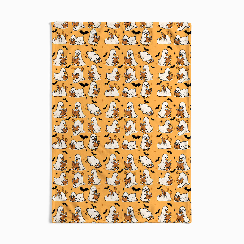Pagewings Halloween Bookish Flannel Blanket